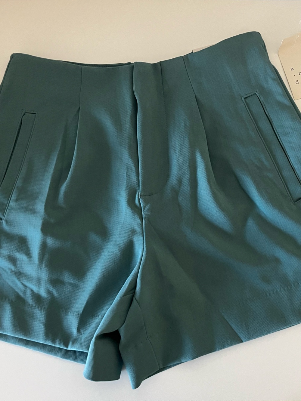 a new day Teal High-Rise Women's Midi Shorts